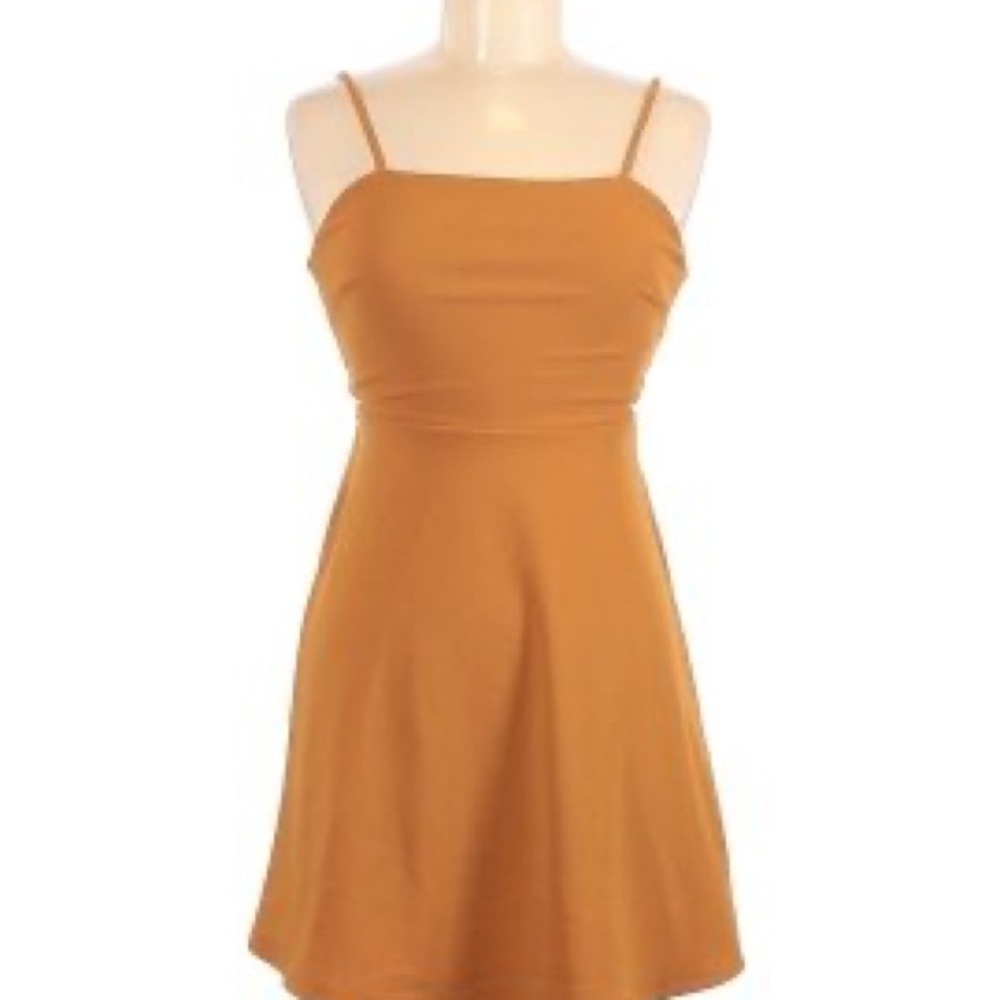 Forever21 Orange Brown Women Dress